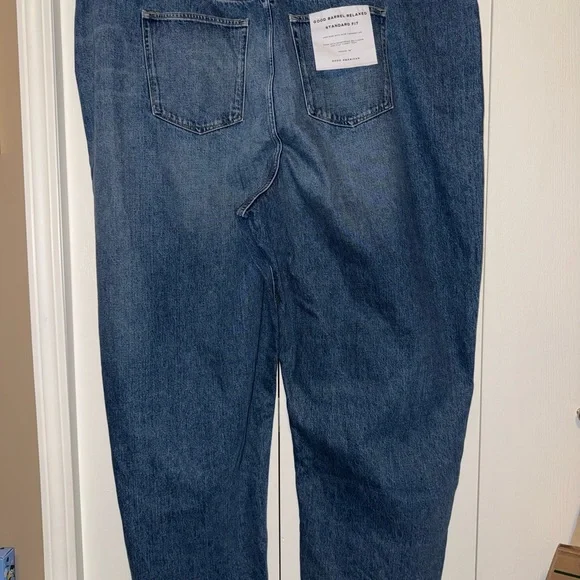 Good American Brand New Barrel Relaxed High Waisted Jeans - Picture 4 of 16